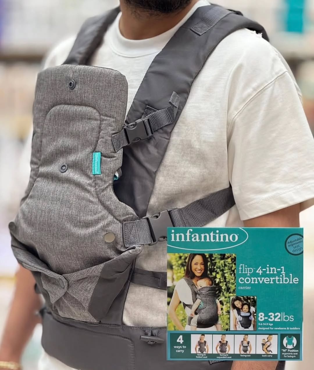 آغوشی چهار کاره نوزاد اینفنتینو infantino