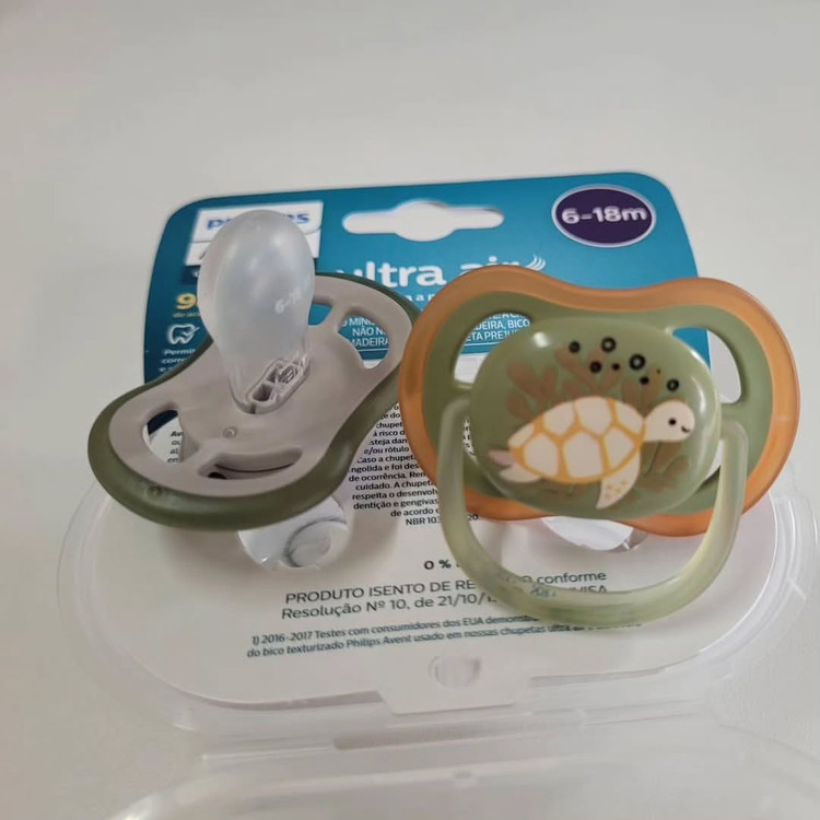 پستانک اونت avent طرح لاکپشت و دلفین سایز2