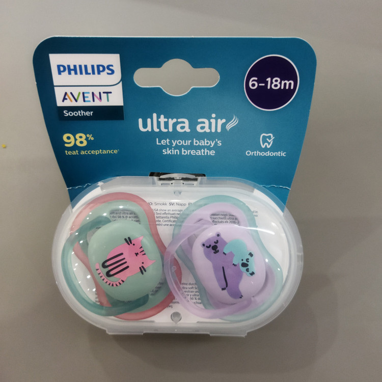 پستانک 6 تا 18 ماه طرح گربه و کوالا فیلیپس اونت PHILIPS AVENT
