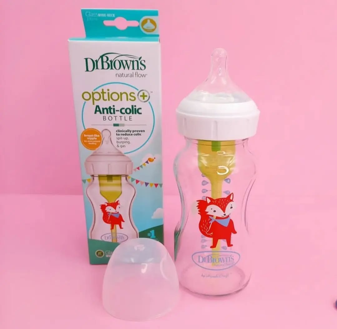 شیشه شیر پیرکس طرح روباه آپشن پلاس دکتر براون Dr Brown’s