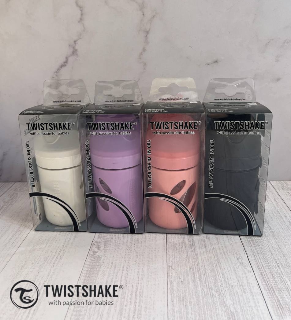 شیشه شیر پیرکس 180 میل محافظ دار تویست شیک Twistshake