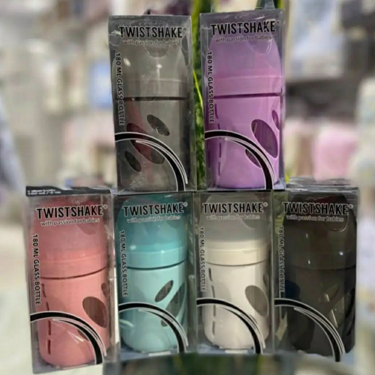 شیشه شیر پیرکس 180 میل محافظ دار تویست شیک Twistshake